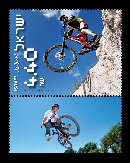 Stamp:Mountain Biking (Extreme Sport), designer:Igal Gabai 02/2009
